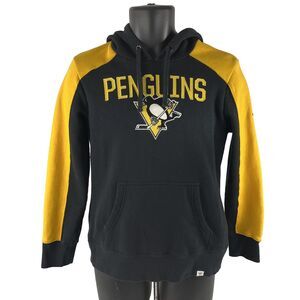 Mens Fanatics Pittsburgh Penguins Hoodie Sweatshirt Sz S Black Yellow